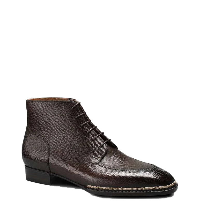 Premium Split Toe Leather Derby Ankle Boot