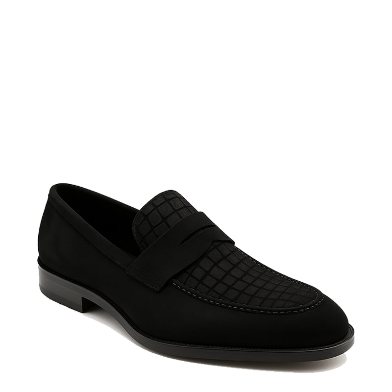 Suede Royale Leather Printed Loafer