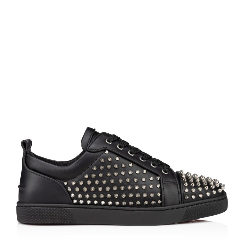 Men Casual Slip On Leather Black Sneaker