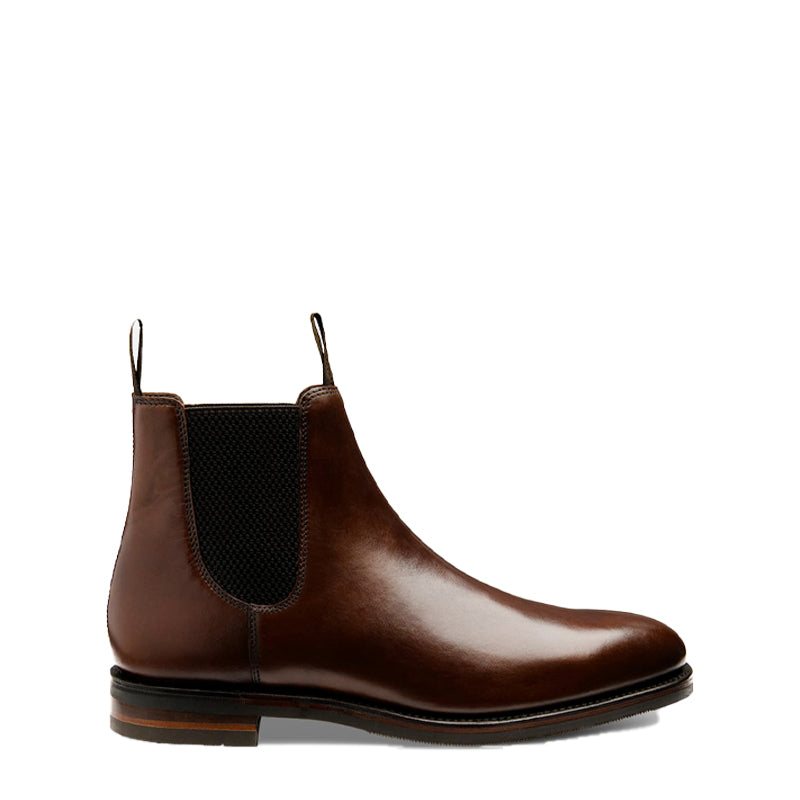 Luxury Mid-Top Pure Solid Leather Chelsea Boot