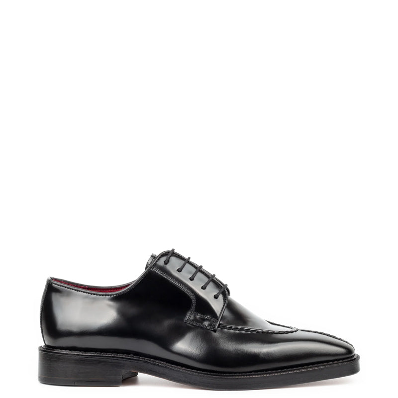 Split Toe Handpainted Crust Leather Derby Shoe