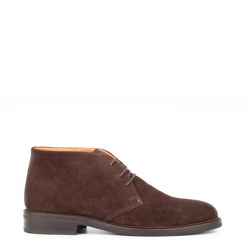 Classic Suede Leather Chukkas Black Boot For Men