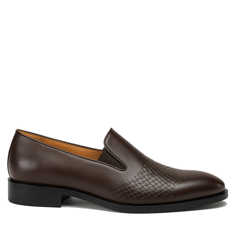 Elegant Woven Leather Loafer