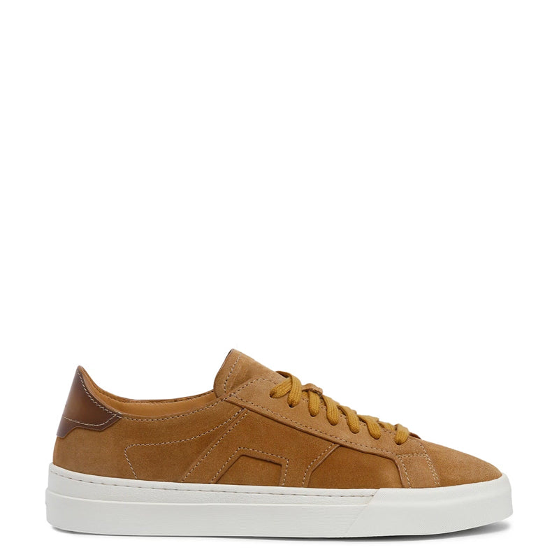 Men Suede Double Buckle Lace Up Sneakers