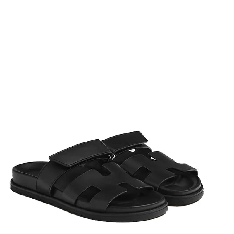 Luxury Sandals with Buckle Strap