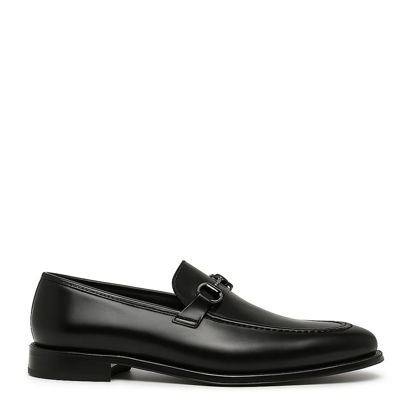 Men's Horse-bit Leather Buckle Loafer