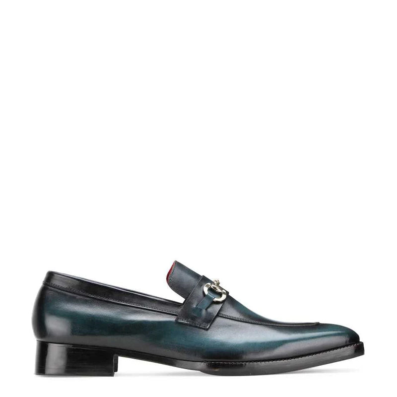 Dual Shade Leather Horsebit Buckled Loafer