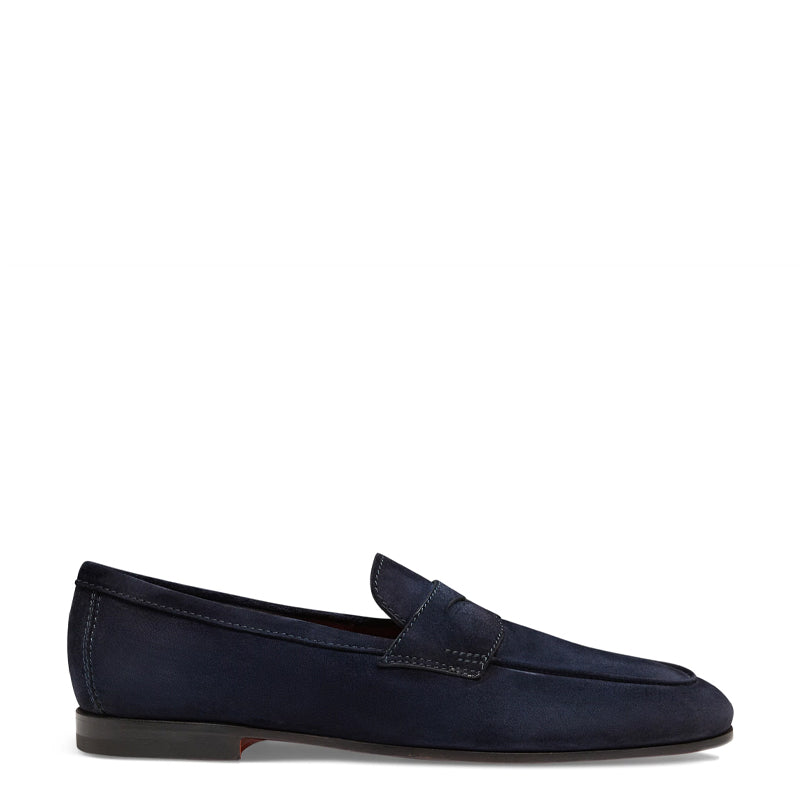 Men Nes Natural Suede Penny Loafers N Classic Slip On