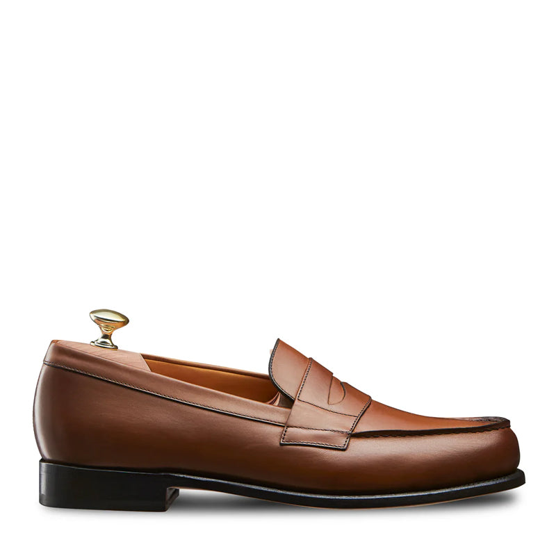 Classic Leather Blue Penny Loafer For Men