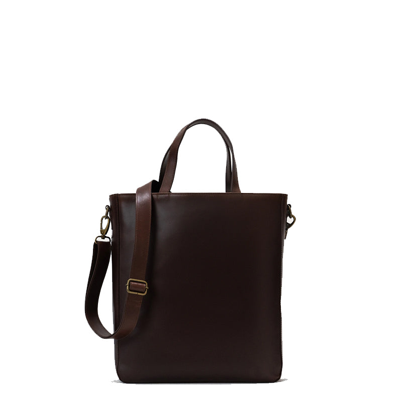 The Poet Leather Tote Black Bag