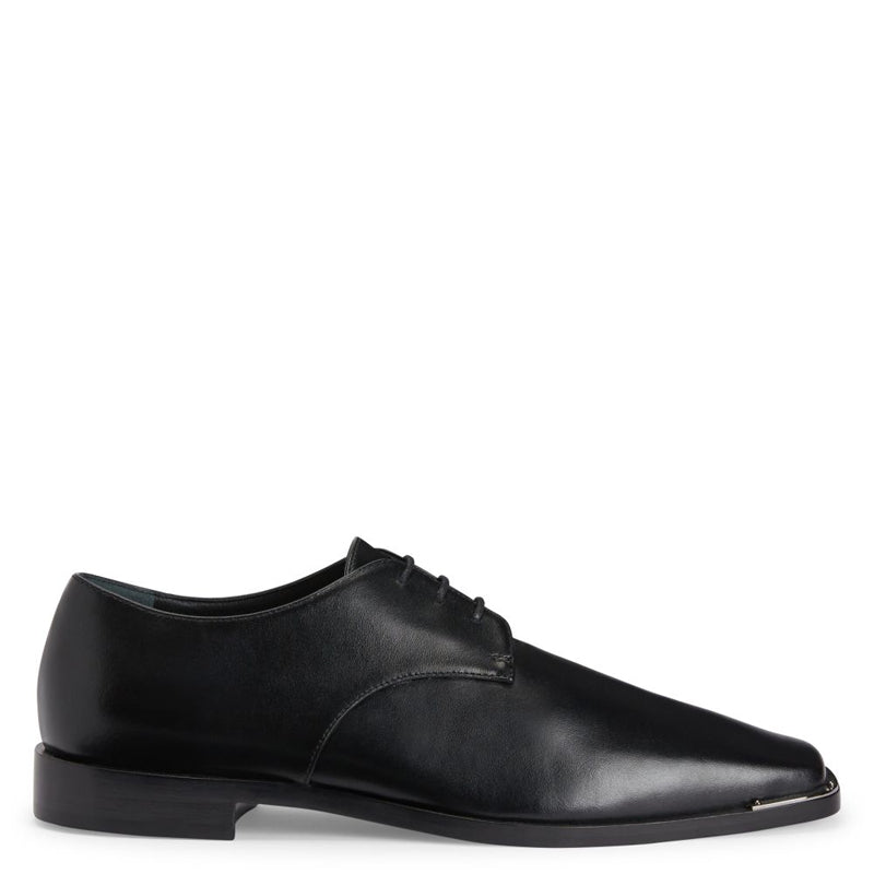 Men Polished Leather Formal Plain Derby Shoe