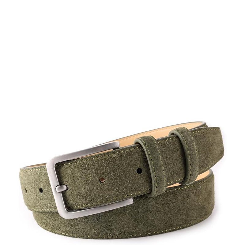 Classic Suede Leather Black Belt