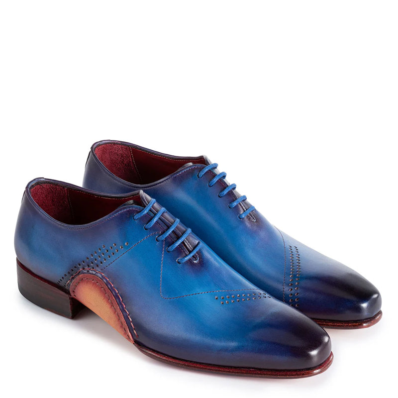 Hand Painted Leather Oxford Shoes For Men
