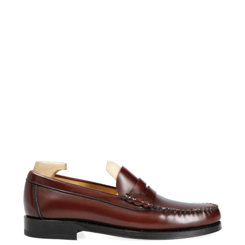 Penny Handmade Polished Leather Tan Loafer
