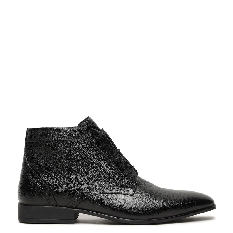 Premium Lace Up Leather Chukkas Boots