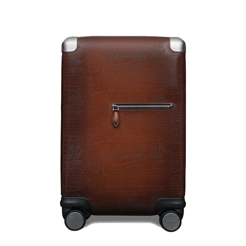 Luxury Eel Leather Trolley Case