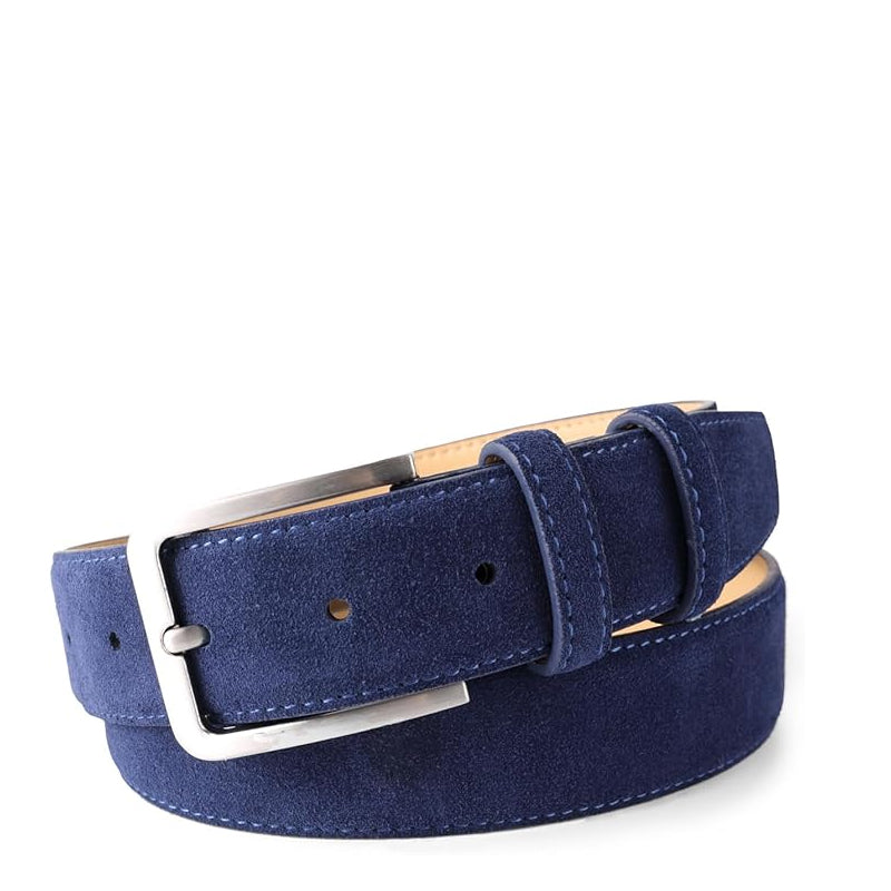 Classic Suede Leather Black Belt