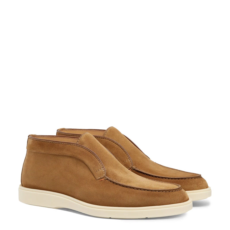 Burgundy Suede Loafer For Men
