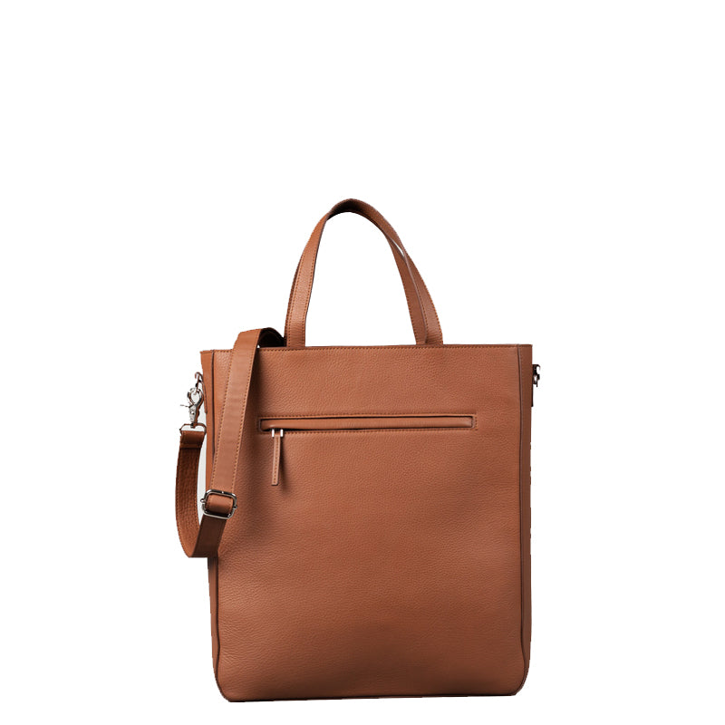 The Poet Leather Tote Black Bag