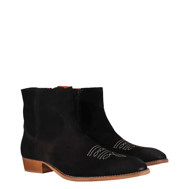 Luxury Design Stylish Suede Leather Side-Zipper Boot