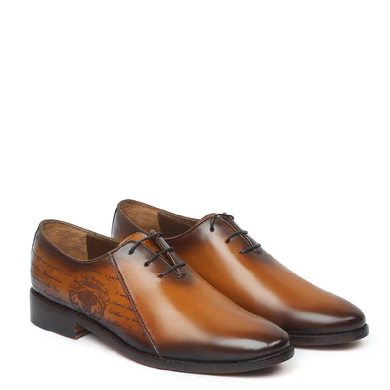 Leather Lace Up Oxford Shoes For Men