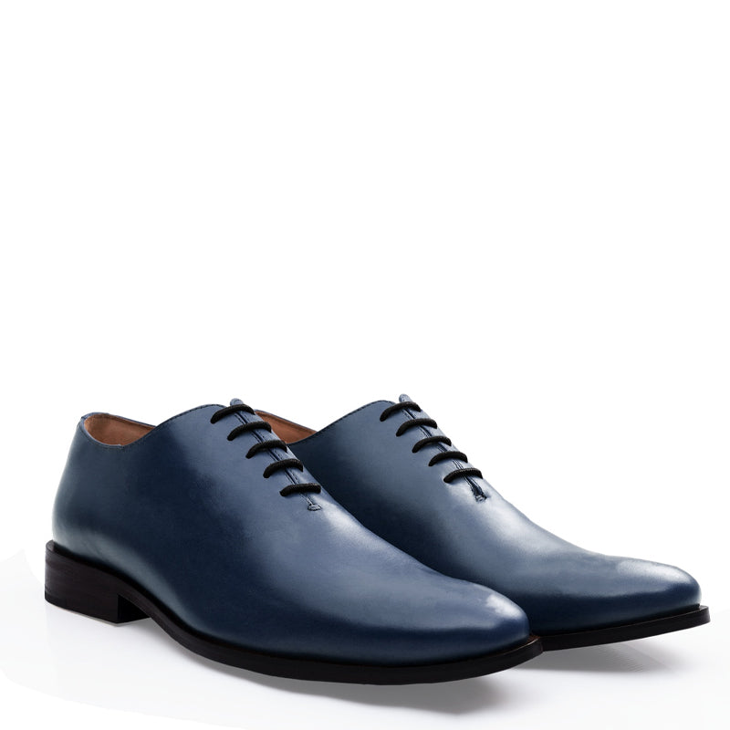 Polished Pure Leather Wholecut Oxford Shoe