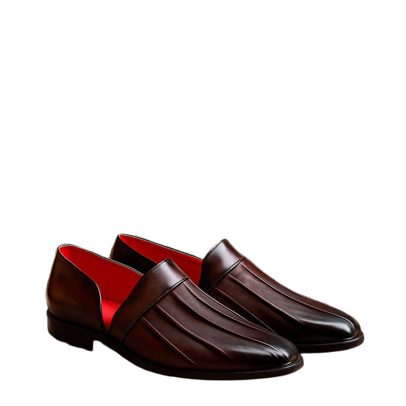 Crimson Liner Pleat Loafer for Mens
