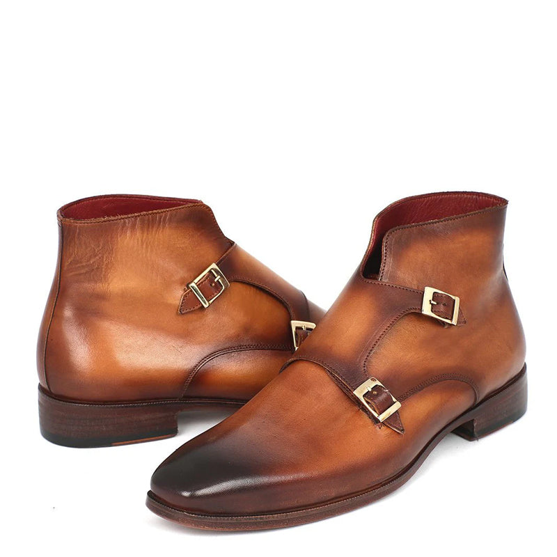 Pure Handmade Leather Double Monkstraps Shoe