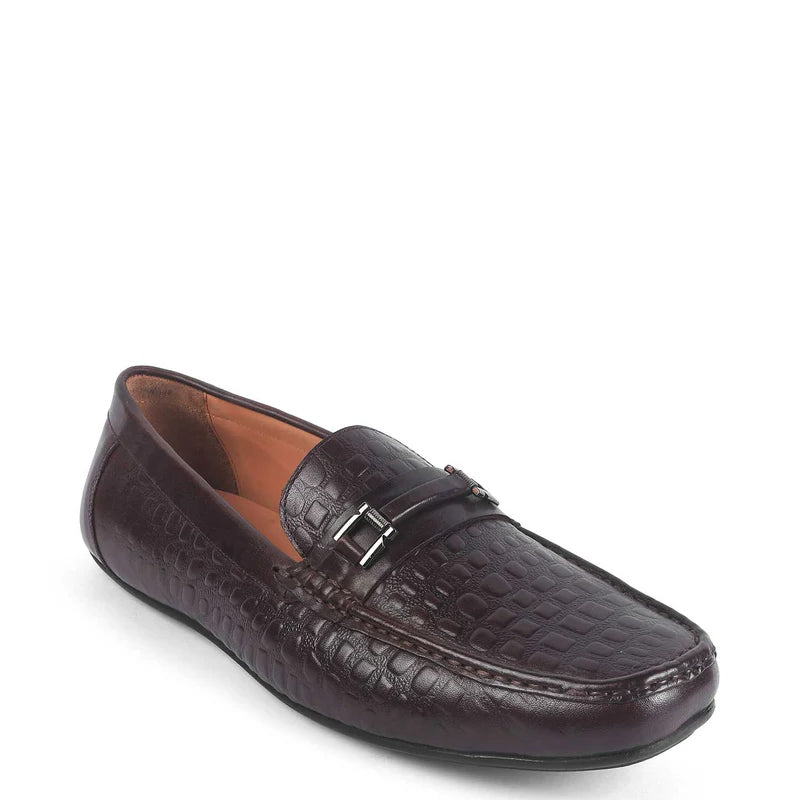 Men Casual Stylish Italian Leather Driving Brown Loafer