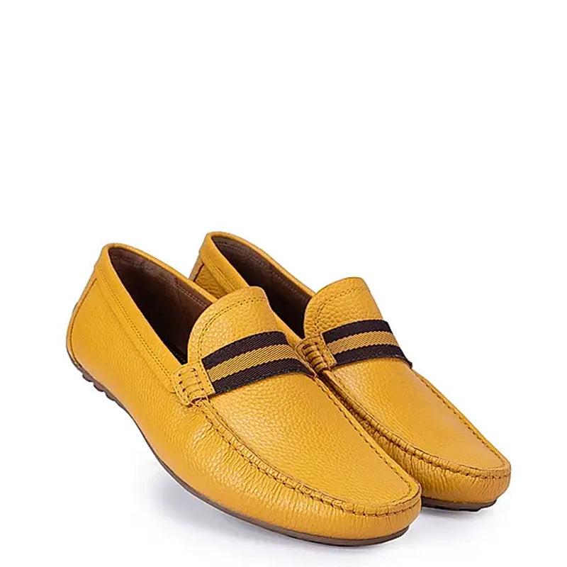 Premium Handmade Leather Moccasins Formal Grey Loafer