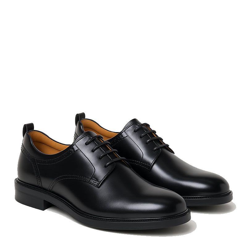 Obsidian Leather Lace-up Formal Shoe