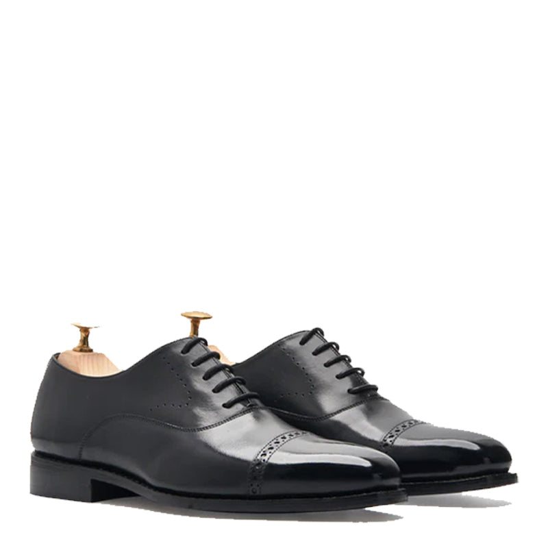 Leather Solid Oxford Shoes for Men