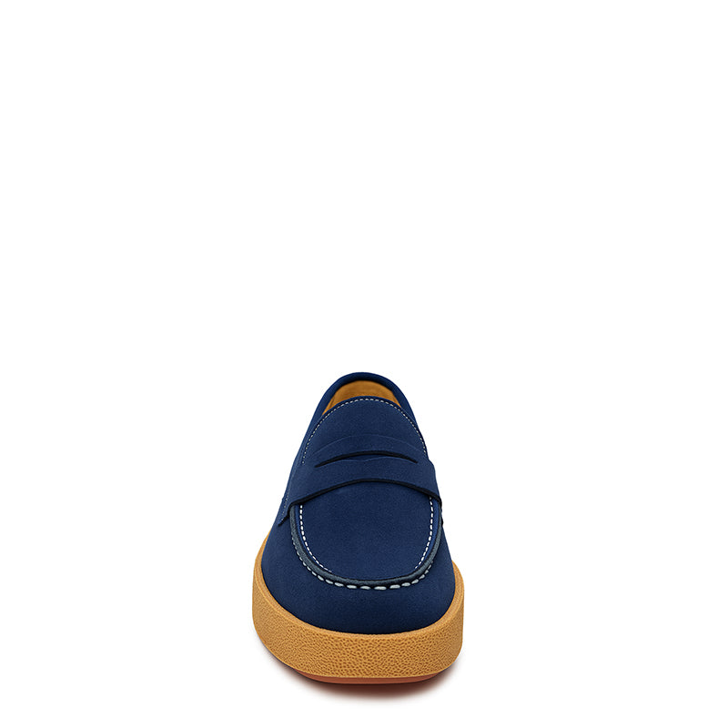 Men Suede Round Toe Loafer