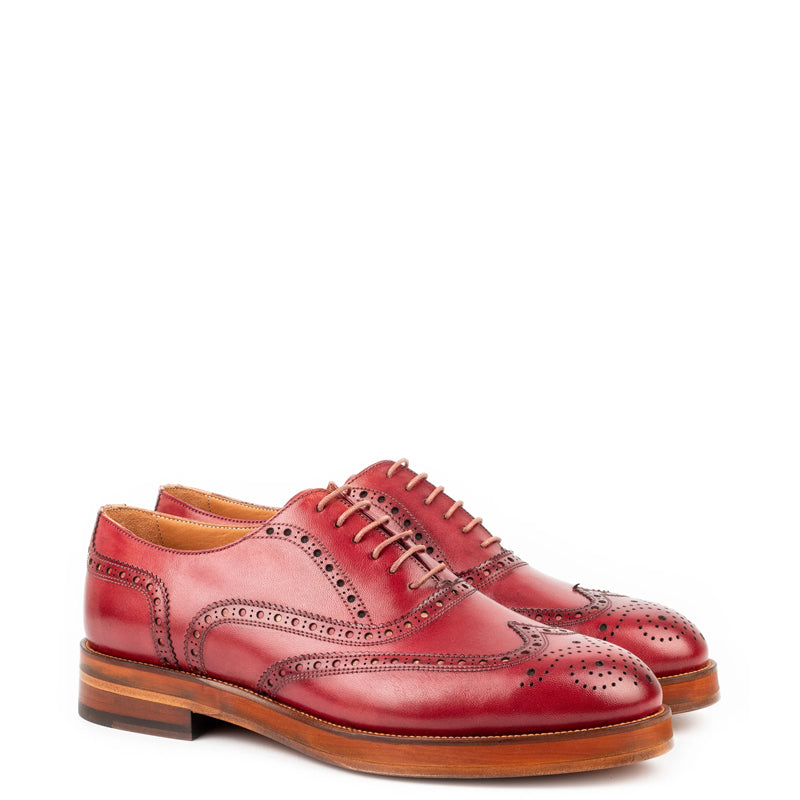 Classic Design Wingtip Pure Leather Oxford Shoe
