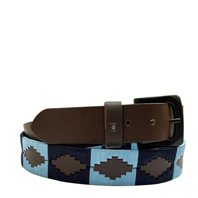 Stile polo Leather Belt Yellow and Pink