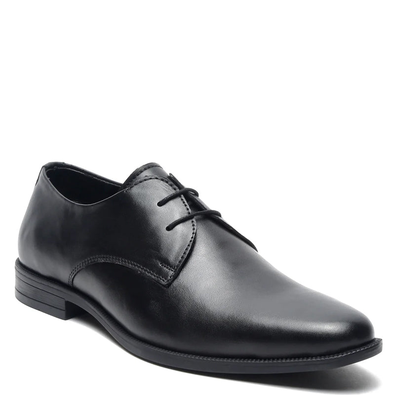 Plain Toe Classic Leather Derby Shoe