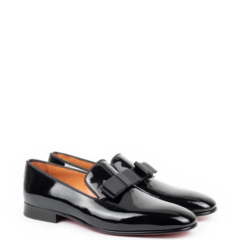 Pure Leather Patent Shiny Loafer Burgundy