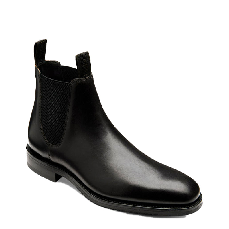 Patent Leather Chelsea Black Boot For Men