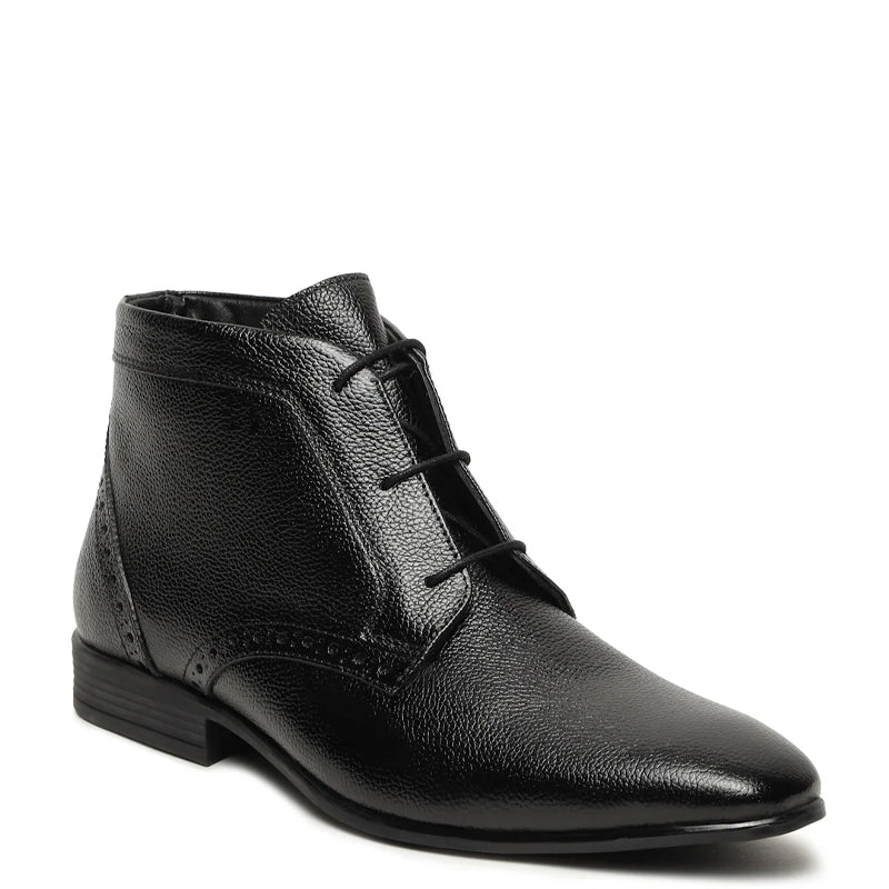 Premium Lace Up Leather Chukkas Boots