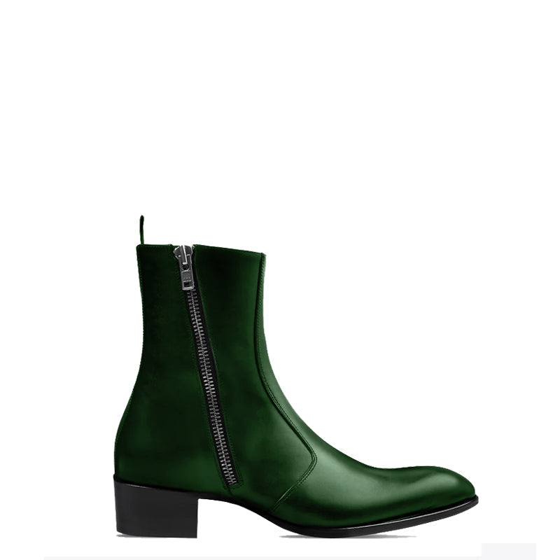 Side Zip Boot Black Leather