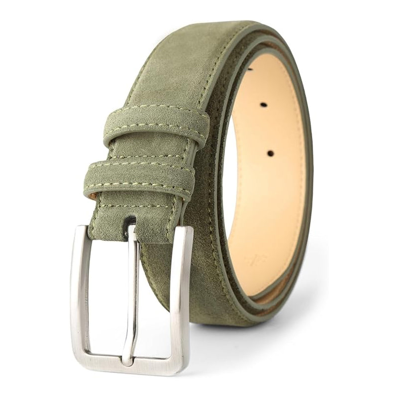 Classic Suede Leather Black Belt