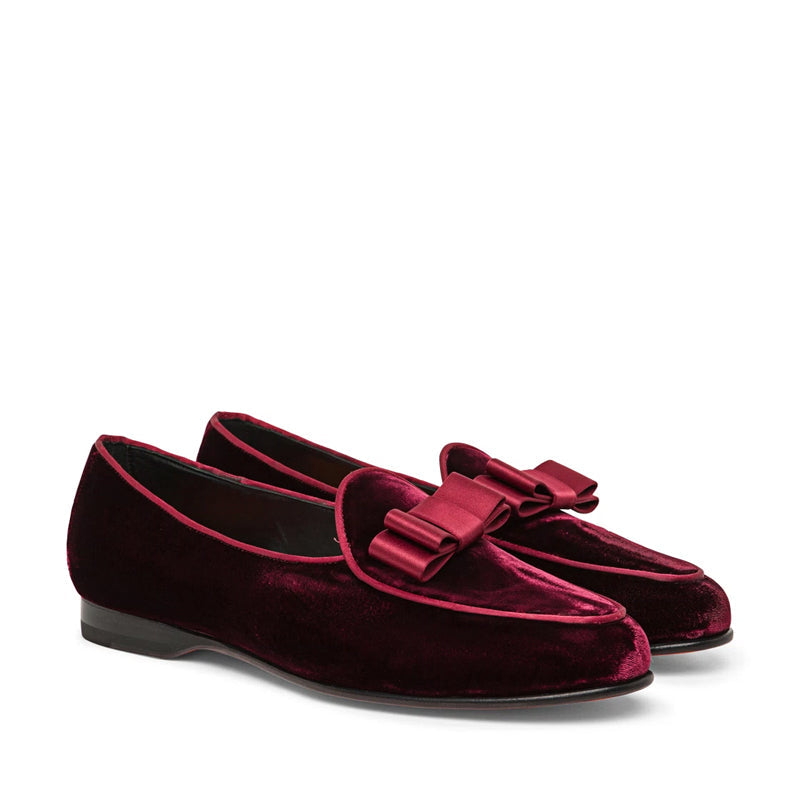 Men Burgundy Slip On Andrea Loafer