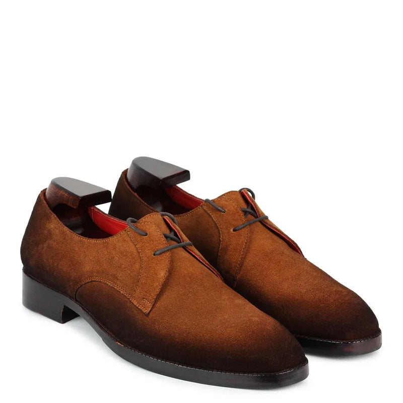 Suede Leather Two Eyelet Derby Shoe