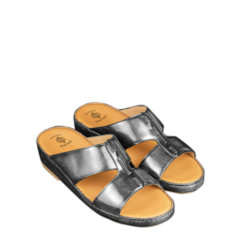Luxury Solid Leather Arabic Tan Sandal