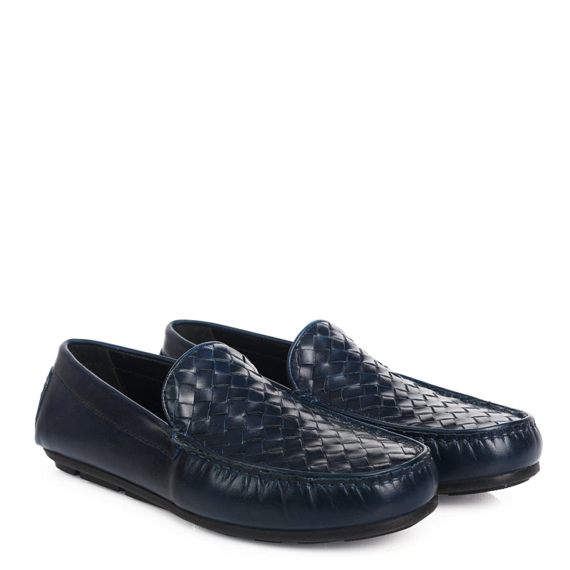 Men Solid Casual Leather Burgundy Loafer