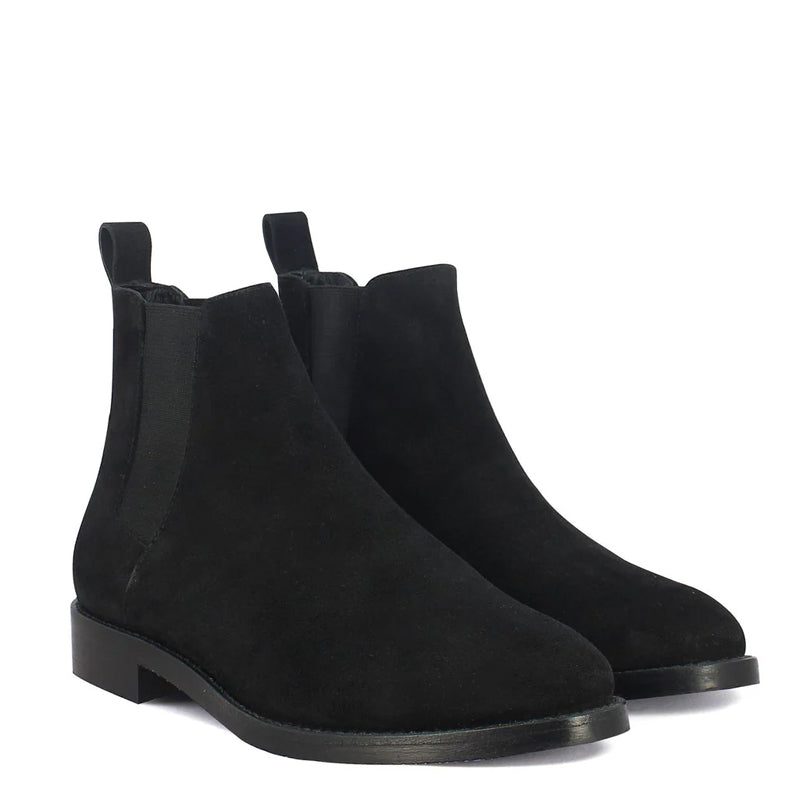 Men Suede Mid Top Leather Chelsea Boot