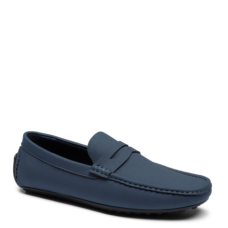 Heritage-Style Suede Moc Toe Penny Loafer
