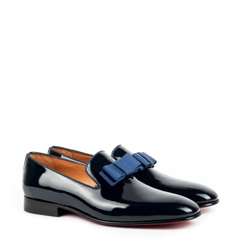 Pure Leather Patent Shiny Loafer Burgundy