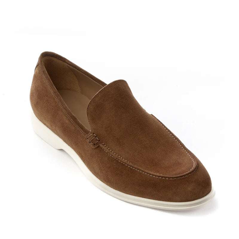 Men Suede Slip On Leather Loafers