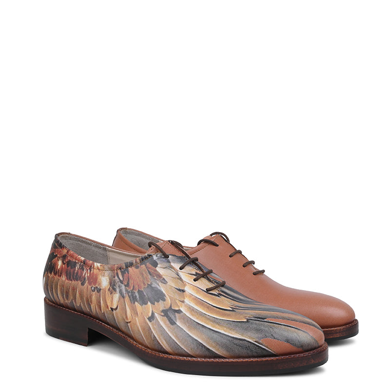 HandPainted Lace Up Leather Oxford Shoes